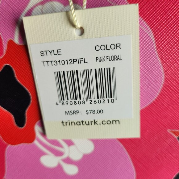 Trina Turk Pink Floral Tote, NWT - Picture 6 of 7